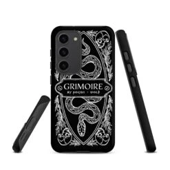 Grimoire Tough Phone Case For Samsung -Rogue & Wolf Shop tough case for samsung matte samsung galaxy s23 front 652663d885a34