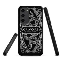 Grimoire Tough Phone Case For Samsung -Rogue & Wolf Shop tough case for samsung matte samsung galaxy s23 plus front 652663d885ae4