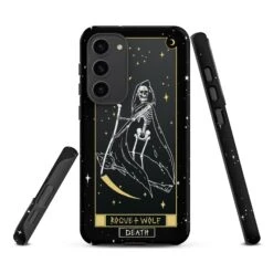 Death Tarot [Phones] Tough Phone Case For Samsung -Rogue & Wolf Shop tough case for samsung matte samsung galaxy s23 plus front 6526706fec545