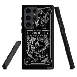 Book Of Herbology B&W Tough Phone Case For Samsung 40 Book Of Herbology B&W Tough Phone Case For Samsung -Rogue & Wolf Shop tough case for samsung matte samsung galaxy s23 ultra front 6526632f73b95