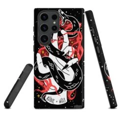 Love Bite Tough Phone Case For Samsung -Rogue & Wolf Shop tough case for samsung matte samsung galaxy s23 ultra front 652666c611ce2