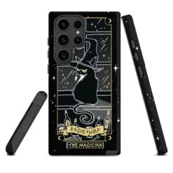 Magician Tarot Tough Phone Case For Samsung -Rogue & Wolf Shop tough case for samsung matte samsung galaxy s23 ultra front 65266ef73562e