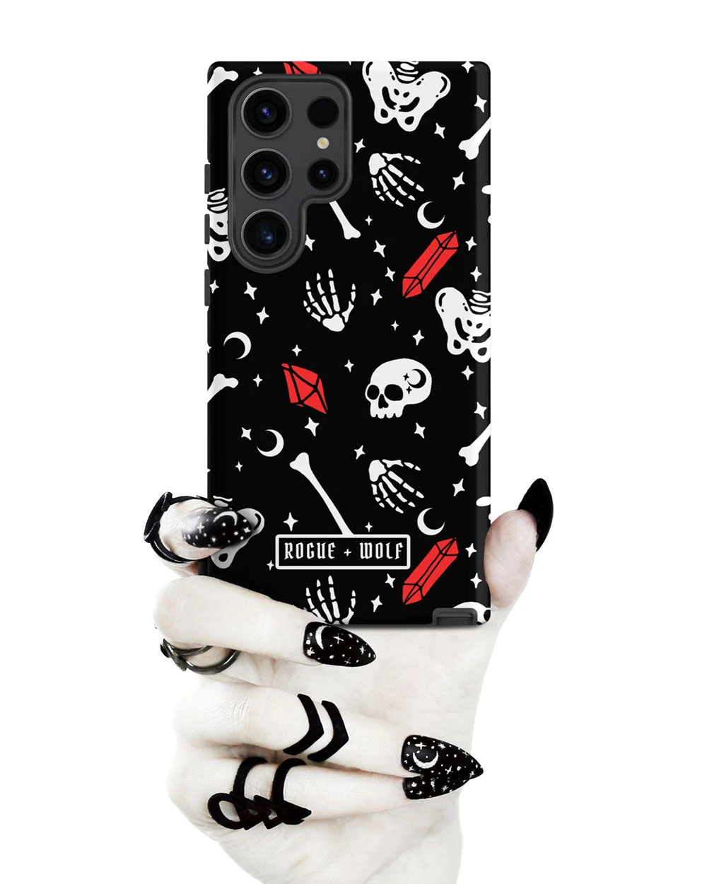 Skulls & Crystals Tough Phone Case For Samsung 3 Skulls & Crystals Tough Phone Case For Samsung