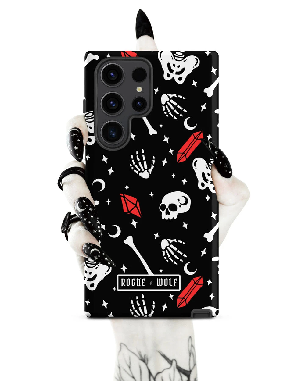 Skulls & Crystals Tough Phone Case For Samsung 4 Skulls & Crystals Tough Phone Case For Samsung - Image 2