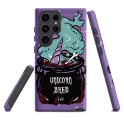 Unicorn Brew Tough Phone Case For Samsung -Rogue & Wolf Shop tough case for samsung matte samsung galaxy s23 ultra front 6538bc065ba40