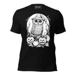 Owl's Night Out Tee -Rogue & Wolf Shop unisex staple t shirt black front 651faca578629