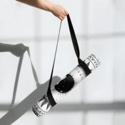 The Cosmos Awakens Yoga Mat -Rogue & Wolf Shop yoga mat white front 6538b50273993