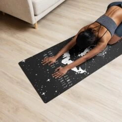 Child Of The Cosmos Yoga Mat 18 Child Of The Cosmos Yoga Mat -Rogue & Wolf Shop yoga mat white front 6538b6305495a