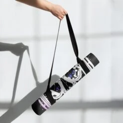 Cat-Astro-Phe Yoga Mat -Rogue & Wolf Shop yoga mat white front 6538b68a6e4a0