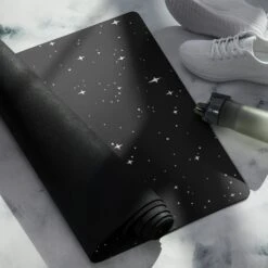 Cat-Astro-Phe Yoga Mat -Rogue & Wolf Shop yoga mat white front 6538b68a6e52f