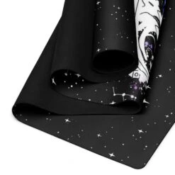 Cat-Astro-Phe Yoga Mat -Rogue & Wolf Shop yoga mat white front 6538b68a6e56a